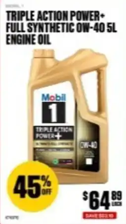 SuperCheap Auto Mobil 1 Triple Action Power+ Full Synthetic 0W-40 Engine Oil offer