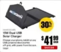 SuperCheap Auto HARDKORE 15W Dual USB Solar Charger offer