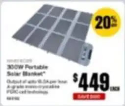SuperCheap Auto Hardcore 300W Portable Solar Blanket offer
