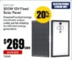 SuperCheap Auto Renogy 200W 12V Fixed Solar Panel offer