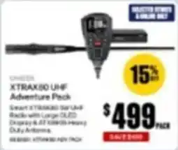 SuperCheap Auto Uniden XTRAX80 UHF Adventure Pack offer