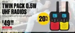 SuperCheap Auto Twin Pack 0.5W UHF Radios offer
