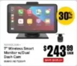 SuperCheap Auto Nanocam+ 7" Wireless Smart Monitor w/Dual Dash Cam offer