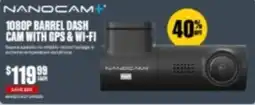 SuperCheap Auto Nanocam+ 1080p Barrel Dash Cam With Gps & Wi-Fi offer