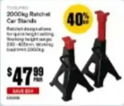 SuperCheap Auto Toolpro 2000kg Ratchet Car Stands offer