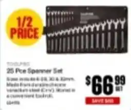 SuperCheap Auto Toolpro 25 Pce Spanner Set offer