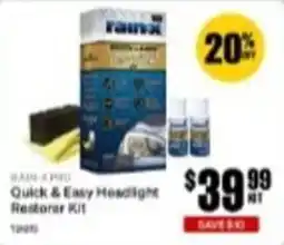 SuperCheap Auto Rain-X Pro Quick & Easy Headlight Restorer Kit offer