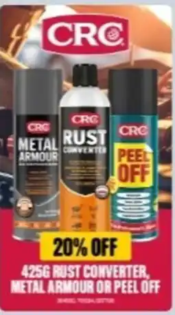 SuperCheap Auto CRC Rust Converter, Metal Armour or Peel Off offer