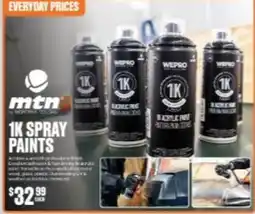 SuperCheap Auto mtn 1K Spray Paints offer