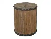 LivingStyles Florentin Oak Timber Round Side Table offer