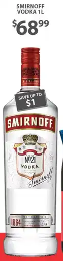 Star Liquor Smirnoff Vodka offer