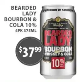 Star Liquor Bearded Lady Bourbon & Cola offer