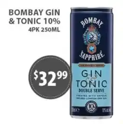 Star Liquor Bombay Sapphire Gin & Tonic offer
