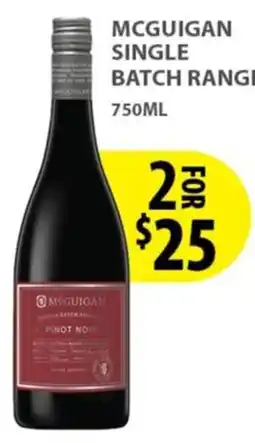 Star Liquor McGuigan Single Batch Pinot Noir offer