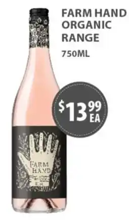 Star Liquor Farm Hand Organic Range offer