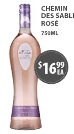 Star Liquor Chemin des Sables Rosé offer