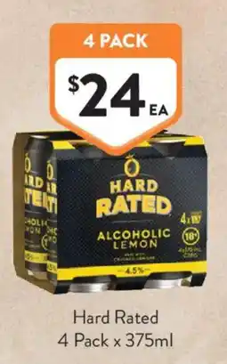 Foodworks Hard Rated Alcoholic Lemon offer