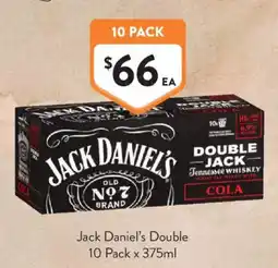 Foodworks Jack Daniel's Double offer