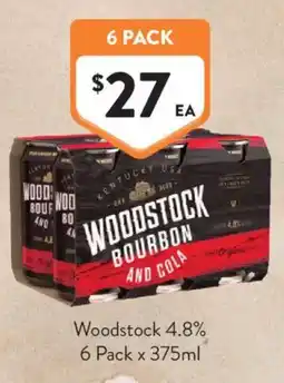 Foodworks Woodstock Bourbon and Cola offer