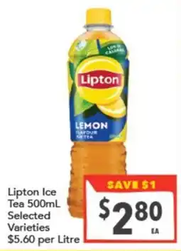 Supa Valu Lipton Ice Tea Lemon offer