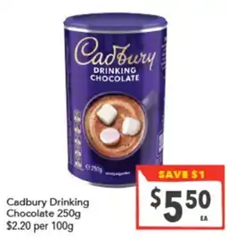 Supa Valu Cadbury Drinking Chocolate offer