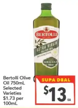 Supa Valu Bertolli Olive Oil 750mL offer