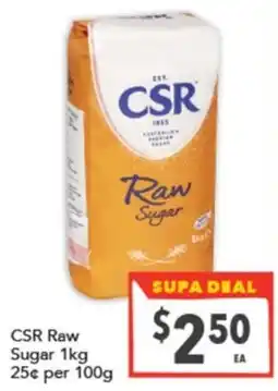 Supa Valu CSR Raw Sugar offer