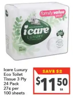 Supa Valu Icare Luxury Eco Toilet Tissue offer