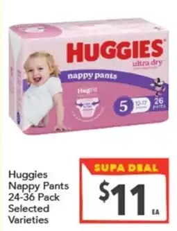 Supa Valu Huggies Nappy Pants offer