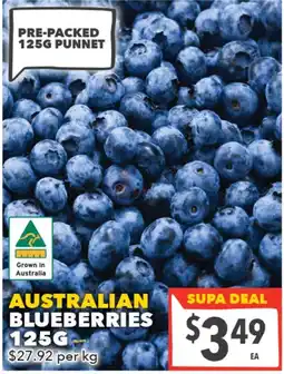 Supa Valu Australian Blueberries offer