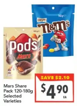 Supa Valu Mars Share Pack Selected Varieties offer