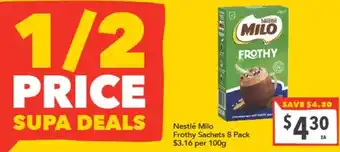 Nestlé Milo Frothy Sachets