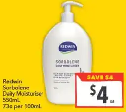 Supa Valu Redwin Sorbolene Daily Moisturiser offer