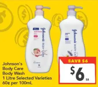 Supa Valu Johnson's Body Care Body Wash offer