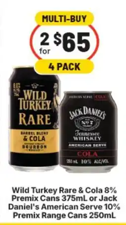 Supa Valu Wild Turkey Rare & Cola offer