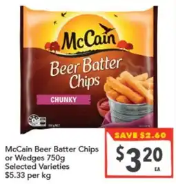 Supa Valu McCain Beer Batter Chips offer