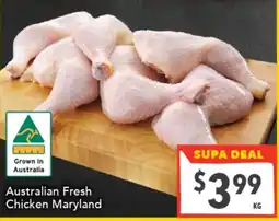 Supa Valu Australian Fresh Chicken Maryland offer