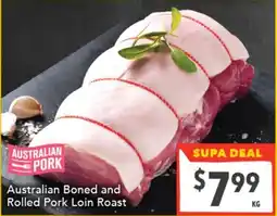 Supa Valu Australian Pork Australian Boned and Rolled Pork Loin Roast offer