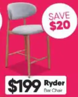 ComfortStyle Furniture & Bedding Ryder Bar Chair offer