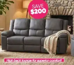 ComfortStyle Furniture & Bedding Oslo 3 Seater Lounge offer