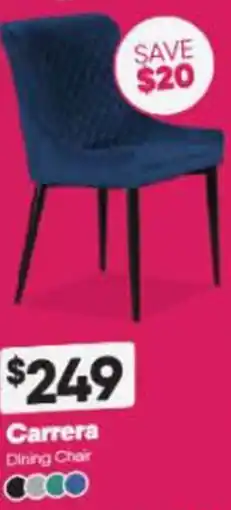 ComfortStyle Furniture & Bedding Carrera Dining Chair offer