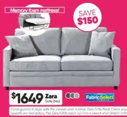 ComfortStyle Furniture & Bedding Zara Sofa Bed offer