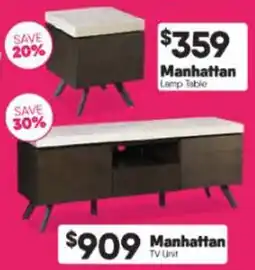 ComfortStyle Furniture & Bedding Manhattan Lamp Table offer