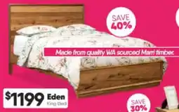 ComfortStyle Furniture & Bedding Eden King Bed offer