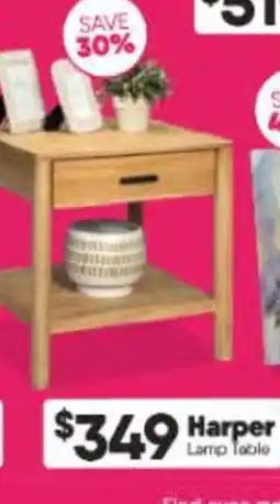 ComfortStyle Furniture & Bedding Harper Lamp Table offer