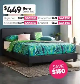 ComfortStyle Furniture & Bedding Nero Queen Bed offer