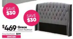 ComfortStyle Furniture & Bedding Grace Queen Bedhead offer