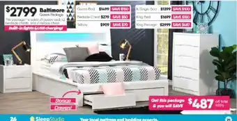 ComfortStyle Furniture & Bedding Baltimore Queen Package offer