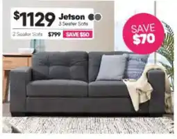 ComfortStyle Furniture & Bedding Jetson 3 Seater Sofa offer