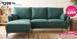 ComfortStyle Furniture & Bedding Otto 3 Seater Chaise Sofa offer